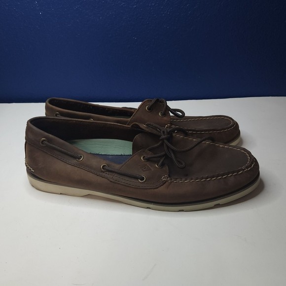 SPERRY TOP-SIDER Classic Brown Sz 11 M men A/O Boat Shoes STS22028 Mens Leeward main image 10